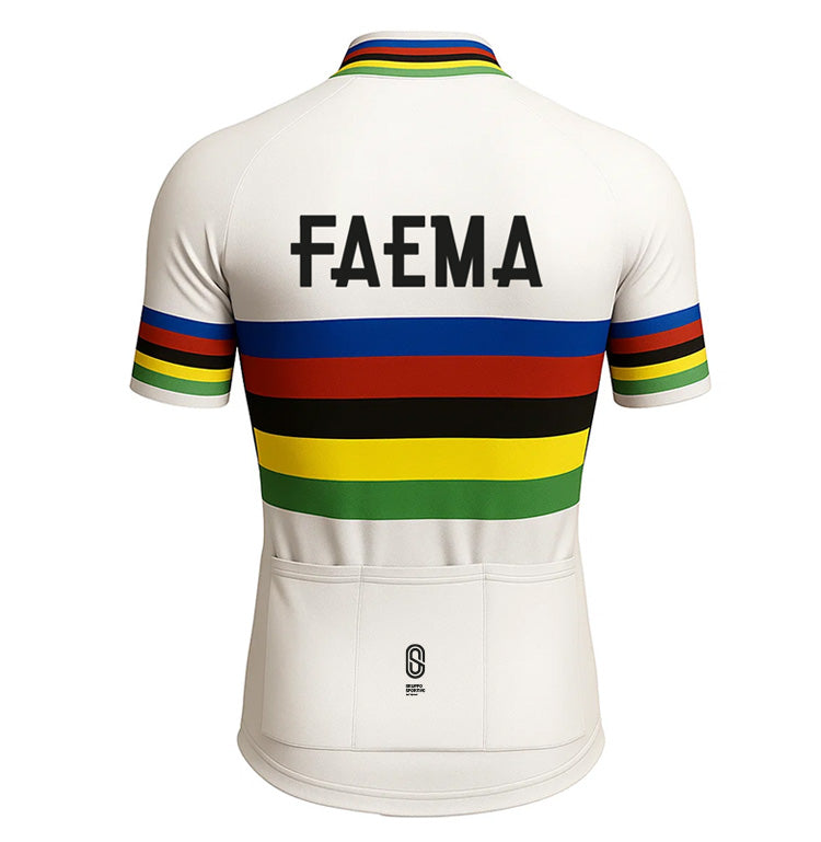 Retro Wielershirt Faema - Regenboog  Gruppo Sportivo