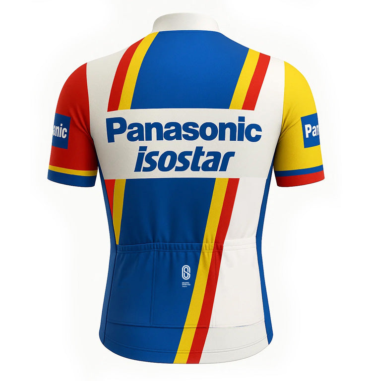 Retro Wielershirt Panasonic - Isostar 1987-1989 -  Gruppo Sportivo
