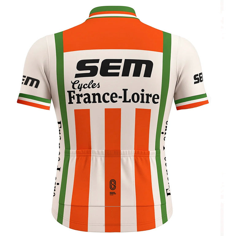 Retro Wielershirt Sem - Rood/Wit/Groen  Gruppo Sportivo