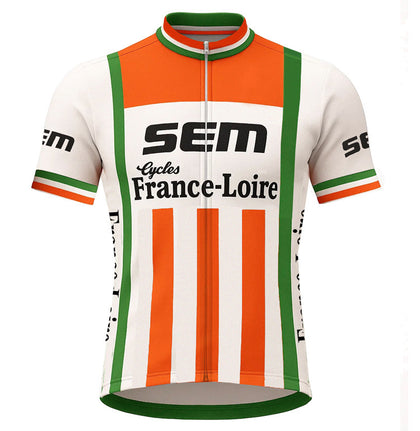 Retro Wielershirt Sem - Rood/Wit/Groen  Gruppo Sportivo
