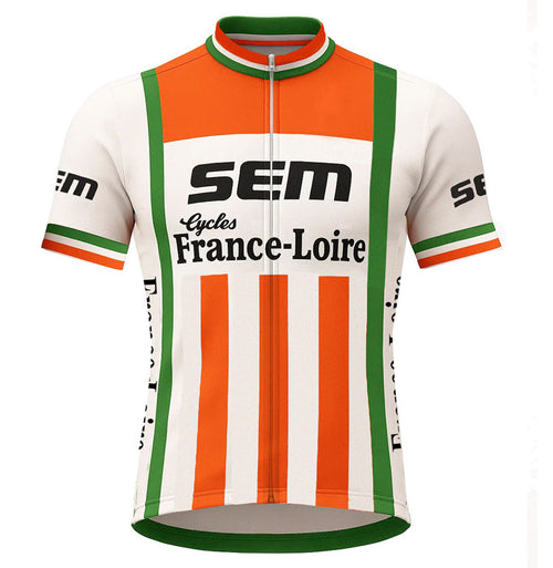 Retro Wielershirt Sem - Rood/Wit/Groen  Gruppo Sportivo