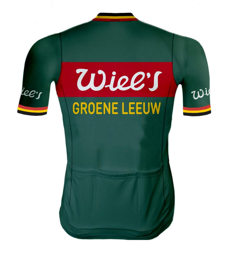 Retro Wielershirt WIEL'S GROENE LEEUW - REDTED