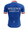 Retro Wielershirt Willem II-Gazelle - Blauw  Gruppo Sportivo