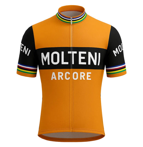 Retro Wielershirt Molteni Oranje - Gruppo Sportivo
