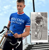 Retro Wielershirt Willem II-Gazelle - Blauw  Gruppo Sportivo