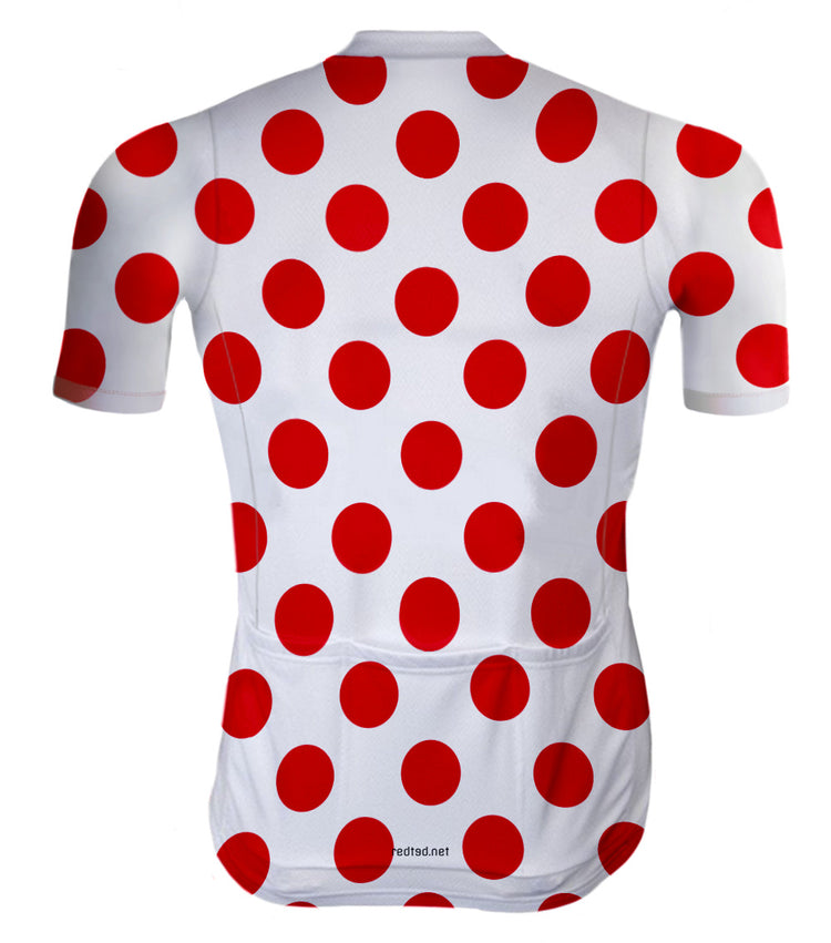 Retro Wielertenue Bolletjestrui - REDTED