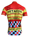 Retro Wielershirt Hitachi - Rood/Geel