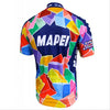 Retro Wielershirt Mapei - Veelkleurig