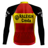 Retro Wielershirt Lange Mouwen TI-Raleigh Rood - REDTED