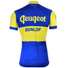 Retro Wielershirt Peugeot-Dunlop - Blauw/Geel