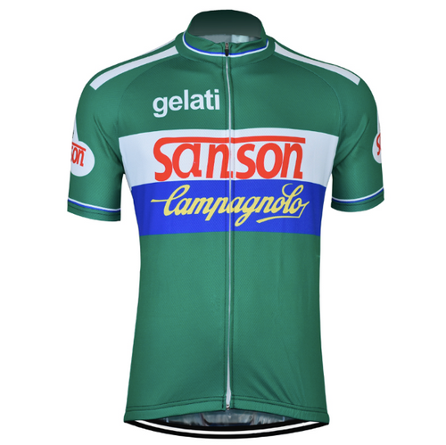 Retro Wielershirt Sanson - Groen