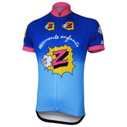 Retro Wielershirt Equipe Cycliste Z  - Veelkleurig