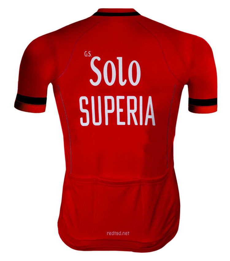 Retro Wielertenue Solo Superia Rood - REDTED