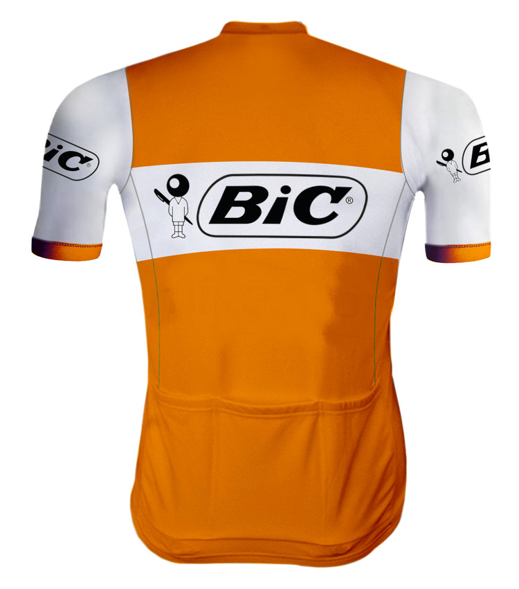 Retro Wielershirt Bic Oranje - REDTED