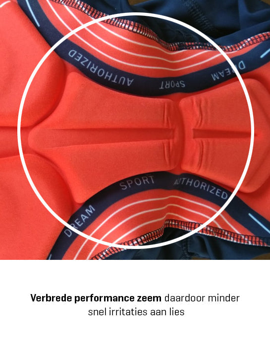 Retro Wielerbroek La Vie Claire - RedTed - Zwart