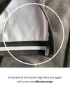 Lange Wielerbroek (fleece) Zwart- REDTED