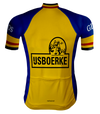 Retro Wielertenue IJsboerke Warncke geel - REDTED
