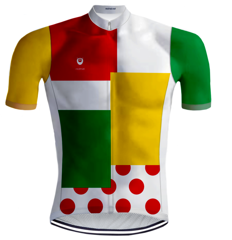 Retro Wielershirt Lapjestrui Veelkleurig - REDTED