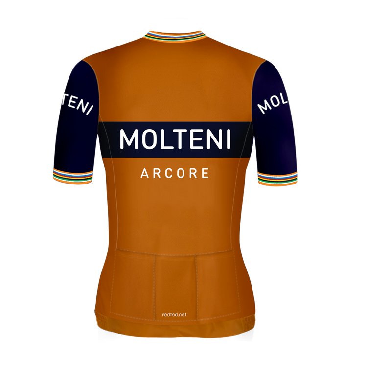 Retro Dames Wielershirt Molteni Oranje - REDTED