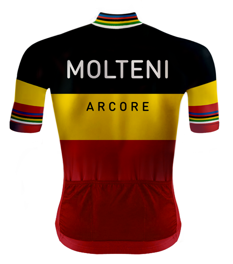 Retro Wielertenue Molteni Belgische Kampioen - REDTED