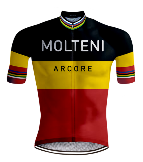 Retro Wielershirt Belgische Kampioenstrui Molteni - REDTED