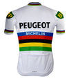 Retro Wielertenue Peugeot Regenboog - REDTED