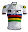 Retro Wielertenue Peugeot Regenboog - REDTED