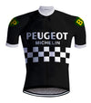 Retro Wielertenue Peugeot Zwart/Wit - REDTED