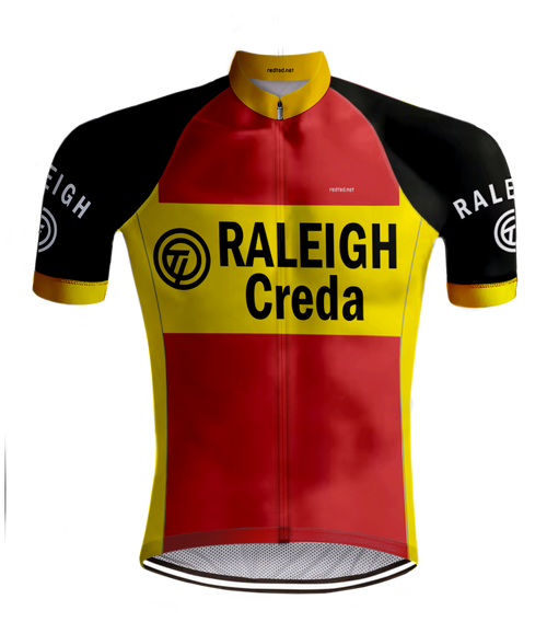 Retro Wielershirt TI-Raleigh rood - REDTED