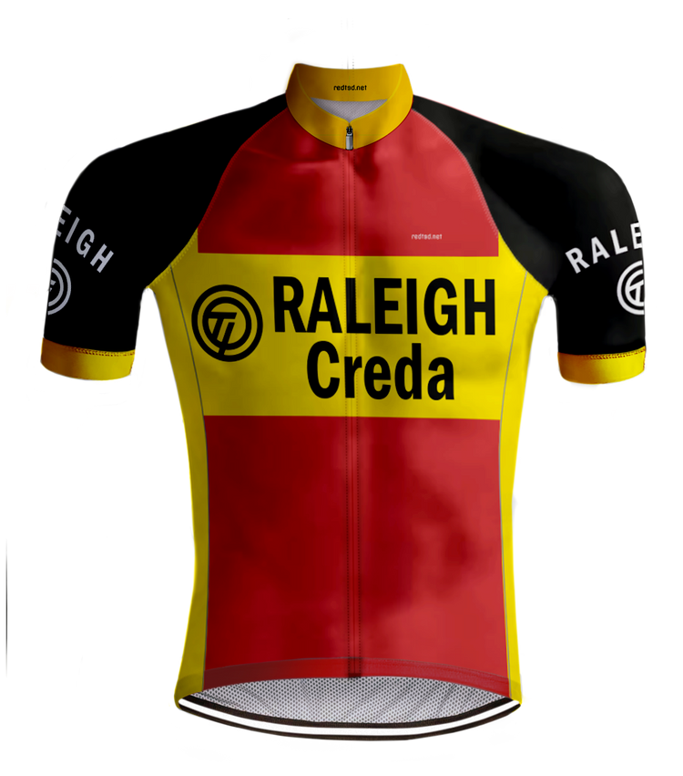 Retro Wielershirt TI-Raleigh rood - REDTED