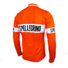Retro Wielershirt Pellegrino Lange Mouwen - Oranje
