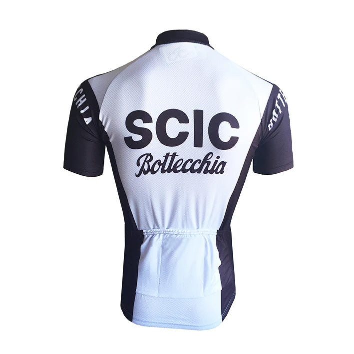 Retro Wielershirt Scic- Zwart/Wit