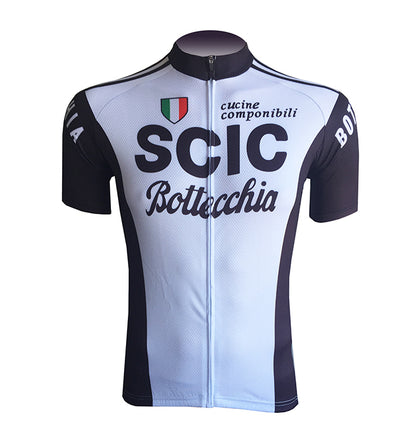 Retro Wielershirt Scic- Zwart/Wit
